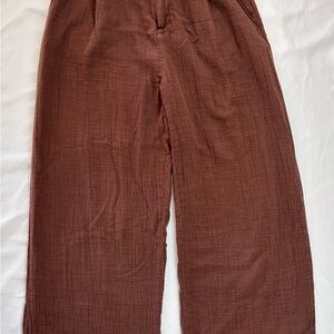 Ghanda cotton wide leg pants